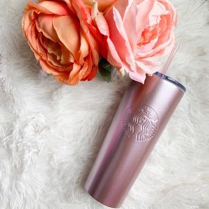 STARBUCKS VALENTINES PINK GLITTER TUMBLER 2019